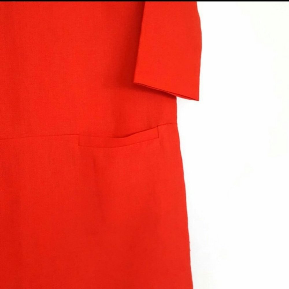 NWT Emerson Fry Mod dress in red linen - Picture 4 of 6